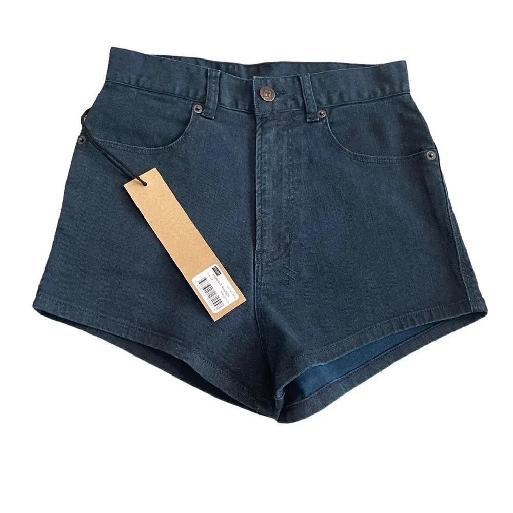 🖤‎ Ksubi “Midnight Runner” High-Rise Denim Shorts Size 24 – NWT ✨👖
